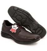 Sapato Social Casual Masculino Couro Macio Confortável Palmilha Gel PU - WSHOES - Imagem 4